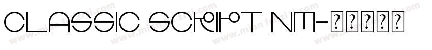 Classic Script NM字体转换